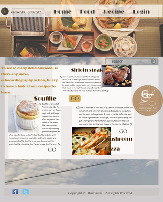美食網(wǎng)站網(wǎng)頁(yè)設(shè)計(jì)